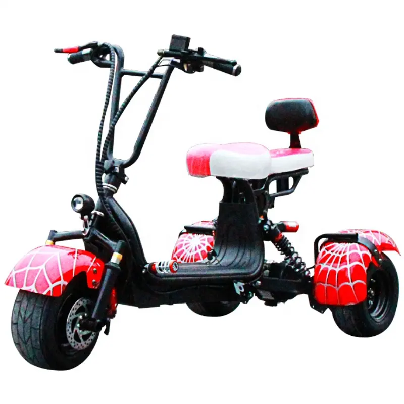 3 wheeler mini size wide fat tire electric scooter
