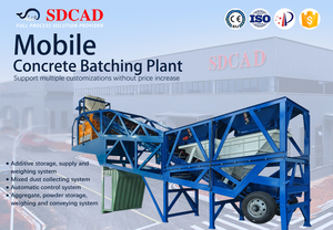 Low-Cost Easy-Use Mobile <strong>Concrete</strong> Batching <strong>Plant</strong> for Small Factories and Rural Upgrades