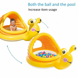 خيمة لعب للأطفال مع ظل حلزونية للصيف ، حمام سباحة منفوخ ، حفرة صالة شاطئية ممتعة للرضع والشباب - Product Image 4