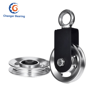 OD 88mm 105mm tập thể dục cáp ròng rọc ròng rọc bánh xe hợp kim nhôm Trọng lượng nâng ròng rọc với treo dây đai - Product Image 1