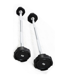 Ticari spor salonlarında halter ve fonksiyonel eğitim için Premium poliüretan halter çekiç gücü - Product Image 5