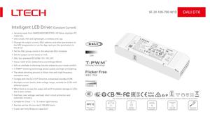 LTECH DALI NFC Voll befehl Nahfeld programmierung Konstant strom Intelligenter Dimm treiber 20W 100-700mA