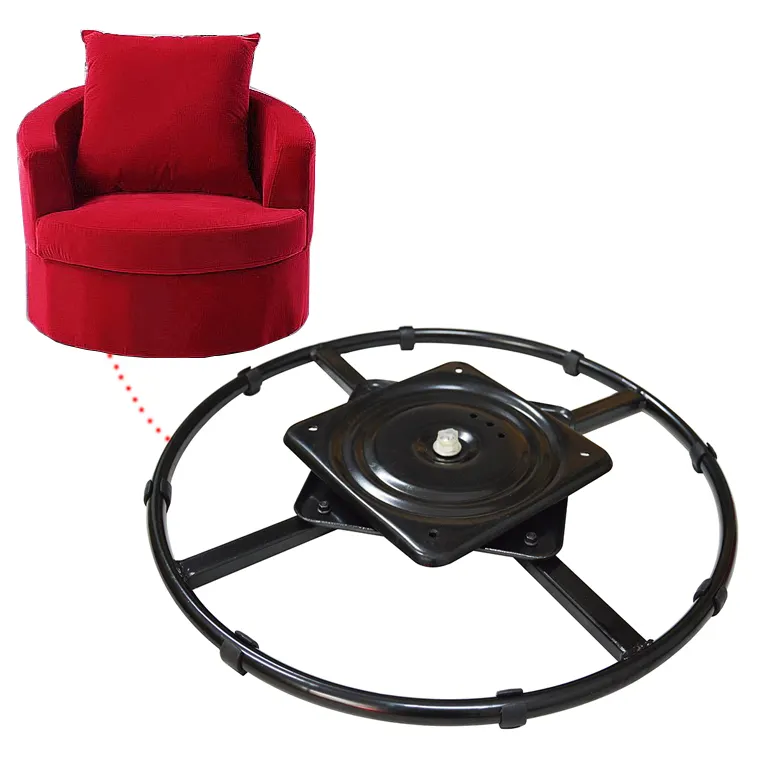 Placa giratoria de altura de 360 grados, mecanismo reclinable giratorio de alta resistencia para sofá y silla