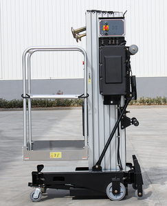 Everlift 150kgs Single Mast Working <strong>Platform</strong> Hand Push Single Mast Single-person Operation <strong>Loading</strong> and <strong>Unloading</strong>