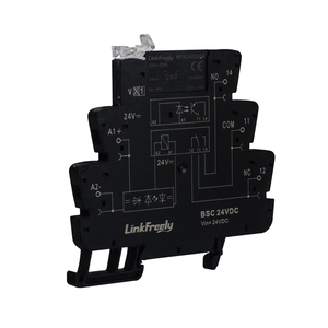 24VDC <strong>Input</strong> 2A/24V-240VAC <strong>Output</strong> Slim Interface Solid State <strong>Relay</strong> Module DC to AC PLC Programmable SSR Din <strong>Relay</strong> Control Switch - Product Image 2