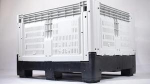 HUADING Contenedor de almacenamiento a granel industrial Caja de paletas de plástico apilable Reciclable y seguro para alimentos - Product Image 4
