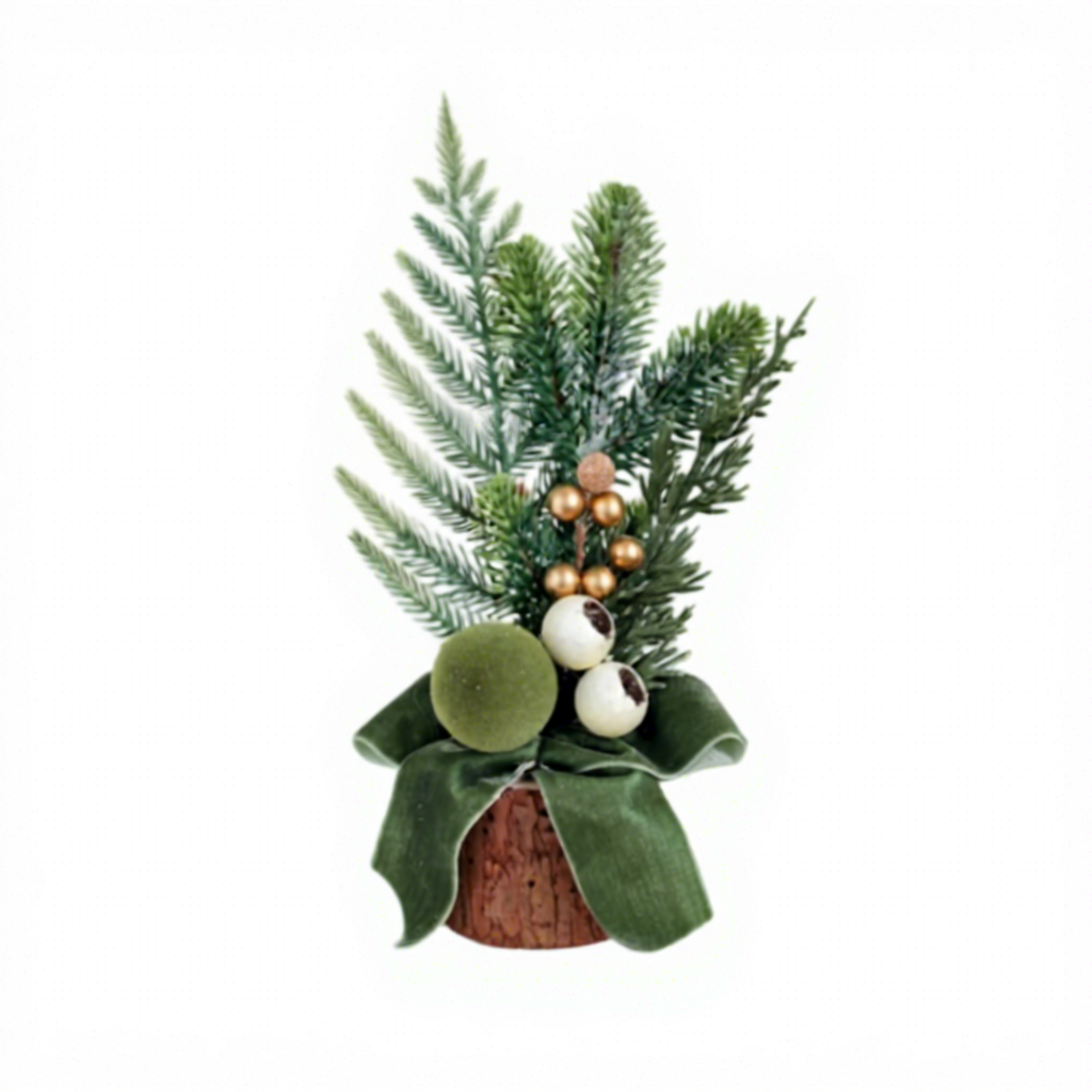 petit arbre de luxe à lumière verte