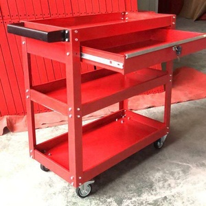 来样定做工厂3层重型滚动工具箱柜箱储物工具套装箱式工具车带轮子