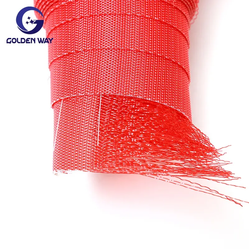 High quality red 4106/6903 custom woven polyester mesh belt