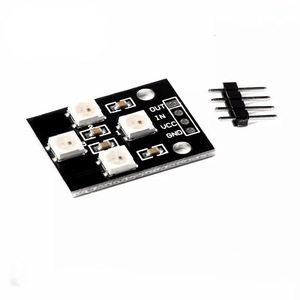 4-Bit WS2812B Serial Voll farbiges LED-Wasser lampen modul Elektronischer Baustein Antriebs-LED-Komponenten - Product Image 1