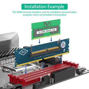 Laptop RAM zu SO U-DIMM Desktop Adapter karte, Speicher tester SO DDR5 zu DDR5 U-DIMM Konverter - Product Image 5