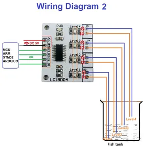 DC 5V 4 Digital <strong>Water</strong> Liquid <strong>Level</strong> Indicator Board <strong>Controller</strong> Sensor Switch Module for Fish tank <strong>Water</strong> Tower - Product Image 6
