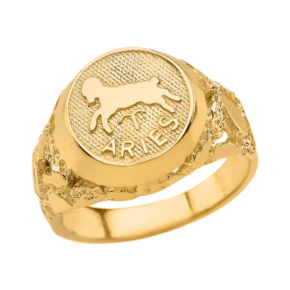Винтажное персонализированное кольцо со знаком зодиака из нержавеющей стали под заказ