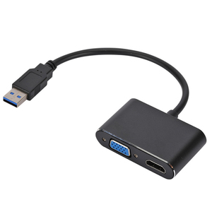 1080P HD USB3.0至VGA HDMI兼容音频视频转换器，适用于笔记本电脑至显示器/电视双屏显示 - Product Image 5