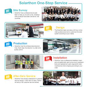 Solarthon发光二极管灯金属材料太阳能系统，带MPPT控制器，适用于南非家庭 - Product Image 4