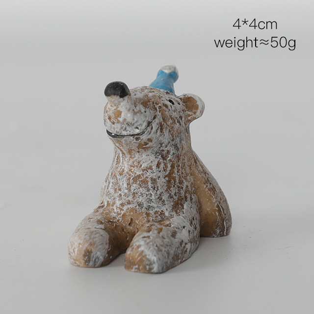Coloré --- comme indiqué - petit ours petit chapeau bleu