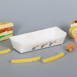 OEM tùy chỉnh giấy bao bì Hot Dog khay Takeaway container thực phẩm hộp thực phẩm đóng gói cho Ngô Dog & chuối chiên - Product Image 6
