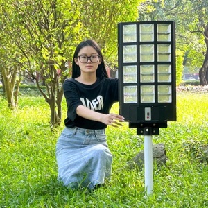 防水600瓦太阳能路灯带黄昏黎明传感器发光二极管光源，用于道路安全和照明价格合理中国 - Product Image 2