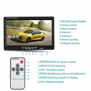7&quot; Inch TFT <strong>LCD</strong> 800*480 HD Screen Monitor <strong>Display</strong> for CCTV Car Vehicle Rear View <strong>Reverse</strong> Backup Camera Reversing Video