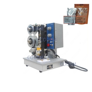COURM nastro elettrico data Coder data di scadenza codificatore macchina per imballaggio nastro fabbrica rilievo timbro a caldo macchina di codifica nero 35