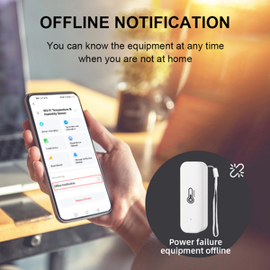 WALE Mehrfach nutzungs optionen Wifi-Temperatur-und Feuchtigkeit sensor Smart Home-Produkt Arbeiten Sie mit der Tuya App Google Assistant Control - Product Image 5