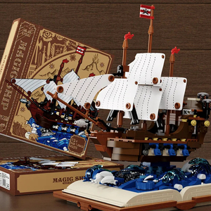 Magic Ship Imperial Battleship 925pcs Small Puzzle Bricks Assembled Building Block <strong>Set</strong> Children's Educational Toy Juguetes - Product Image 6