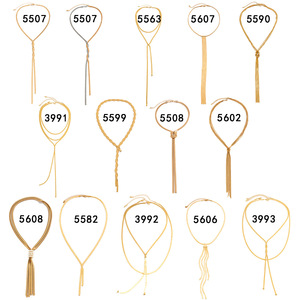 YIJIANLIAN fabrika doğrudan moda zincirleri basit uzun yılan kemik zincir kolye soğuk tarzı püskül kelebek desen Trendy alaşım - Product Image 5
