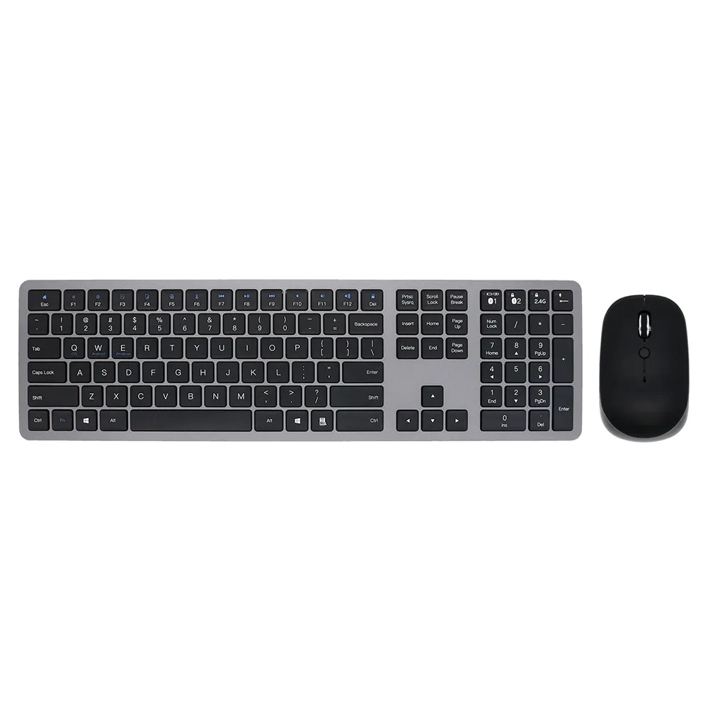 Keyboard dan Mouse Bluetooth Mini Nirkabel Terbaik, Kombo Keyboard dan Mouse Bluetooth Mini Ultra-tipis Komputer