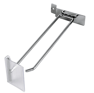 Chrome Flipper <strong>Scan</strong> <strong>Hooks</strong> Double Prong Iron Slatwall <strong>Display</strong> <strong>Hooks</strong> for Store <strong>Display</strong> - Product Image 1