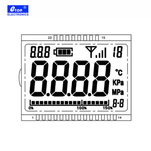 Hohe Sichtbarkeit Segment anzeigen mit weißer Hintergrund beleuchtung LCD-Bildschirm - Product Image 4