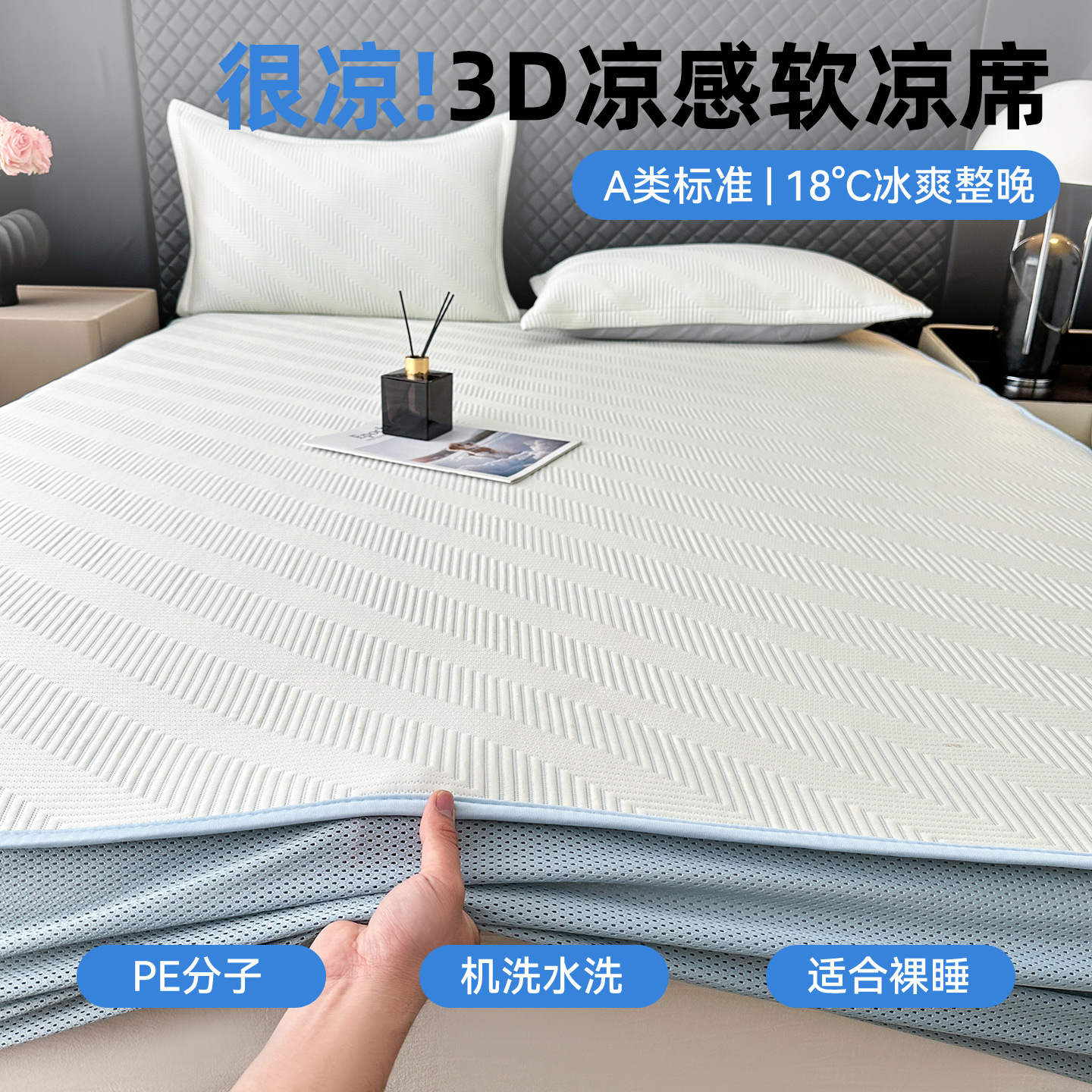 Fitted Sheet - Leica - Blue
