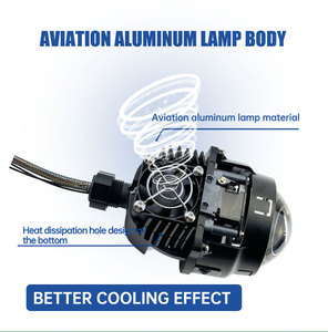 Otomobiller için mavi Lens 2.5 inç LED ışık projektör 60W düşük işın araç aydınlatma sistemi, Model Touring - Product Image 6