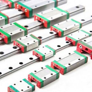 Carril de guía lineal de husillo de bolas, transmisión de precisión de bloque estándar cuadrado negro y verde con bloques deslizantes, con tornillo de bola de 2 pulgadas - Product Image 2