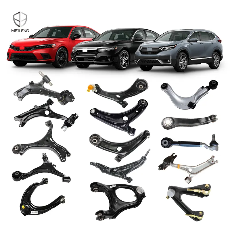 Meileng auto suspension system OEM Factory wholesale car Rear Front Lower Upper control arm for toyota Honda hyundai