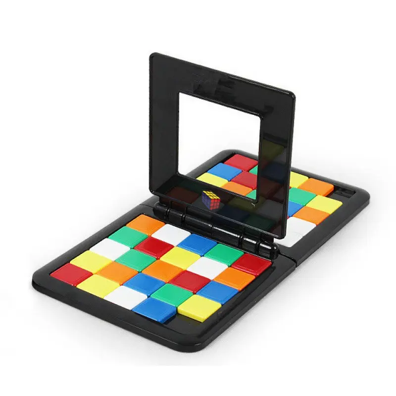 Puzzle quadrato colorato razza blocco cubo tavolo blocco magico gioco da tavolo educazione giocattolo