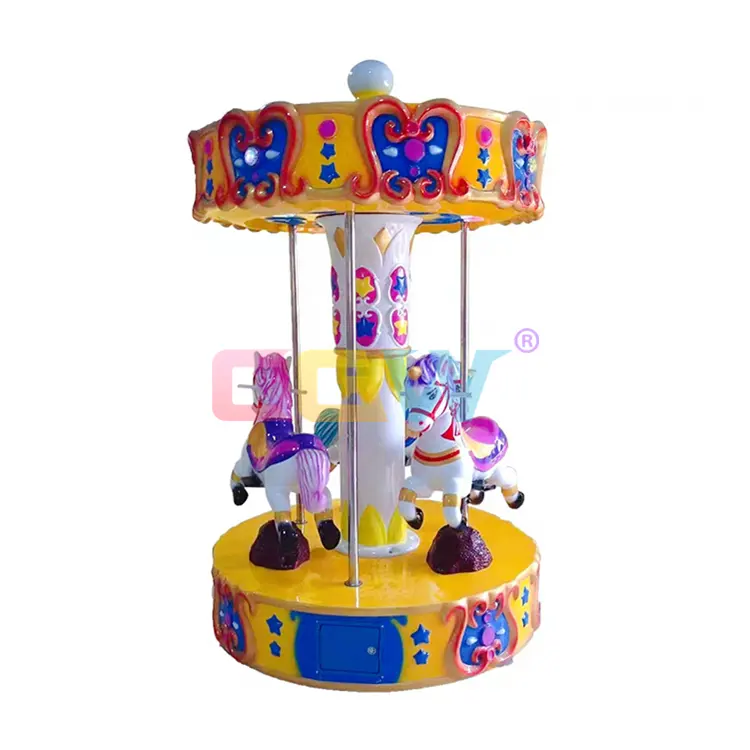 CGW Kiddie Ride Games Amusement Park Swing Carousel For Sale Fiberglass Animals Kiddie Ride