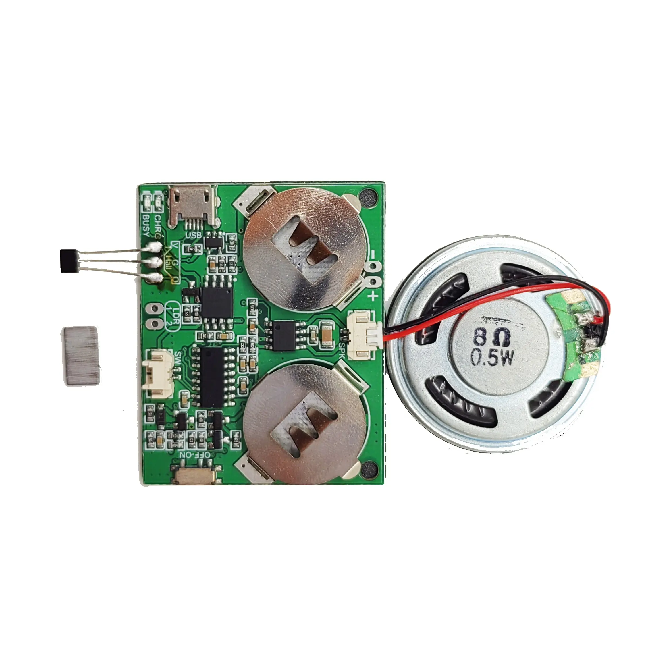 Hoge Kwaliteit Nieuwe R & D 8Mb Magneet Geactiveerd Opneembare Geluidsmodule Micro Usb Voice Chip Voor Diy Audio Muziek Wenskaart En Doos