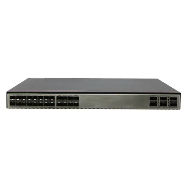 CloudEngine S6730-S24X6Q 24 port lapisan 3 sakelar, sakelar jaringan seri S6730 S6730-S24X6Q sakelar Poe