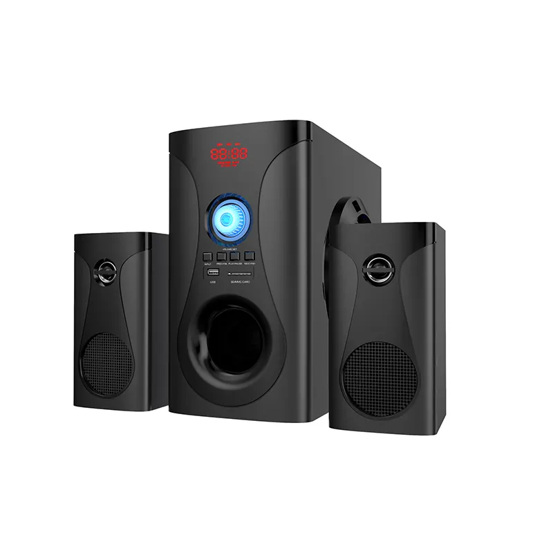 Speaker Komputer Multimedia 2,1ch, Subwoofer Aktif Bass Terbaru Diskon