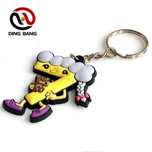 โปรโมชั่น3D นุ่ม PVC Key Chain ยอดนิยมยาง Key Tags 3D สัตว์พวงกุญแจ - Product Image 2