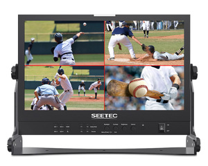 SEETEC ATEM156S 15.6 Inch Streaming Media Broadcast Director Monitor <strong>with</strong> 4 <strong>HDMI</strong> <strong>Input</strong> <strong>and</strong> <strong>Output</strong> for Live Broadcast Monitor