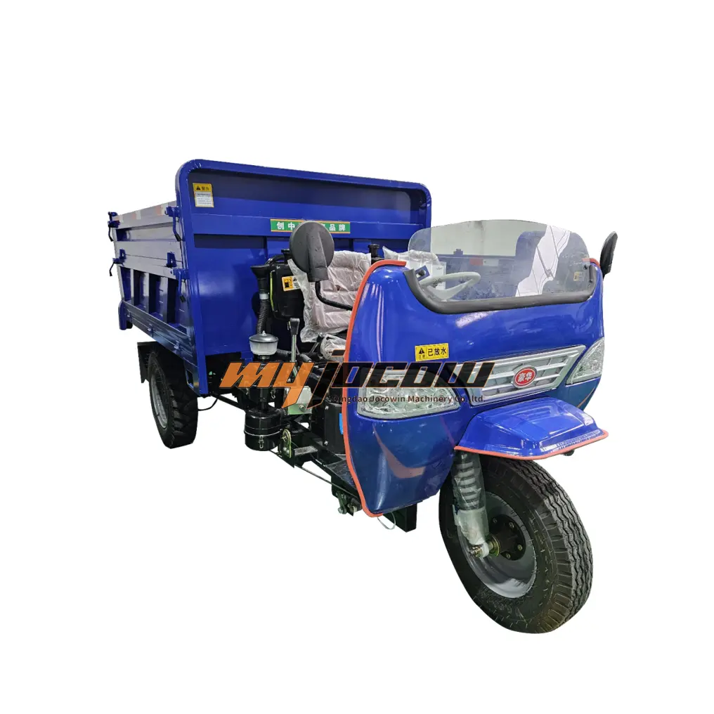 Diesel Engine Power Open Cabin Medium Size 2- 3 Tons Load Capacity Cargo Tricycle