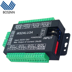DMX 512 декодер цифровой дисплей драйвер затемнения 24CH RGBW светодиодный контроллер пульт дистанционного управления для ленты полосы света DC5V-24V канала