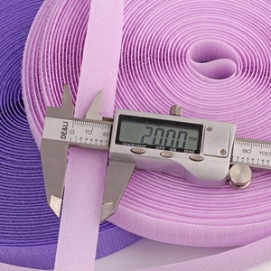 Klettverschluss personalizada de fábrica de adhesivos sujetadores de gancho y bucle tela barato 20mm pegajoso de nylon elástico de la cinta de gancho y bucle - Product Image 6