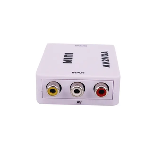 Mini HD RCA CVBS AV to <strong>VGA</strong> Video Converter Av2vga Video Converter with 3.5mm Audio Plug for Computer TV Projector Display - Product Image 3
