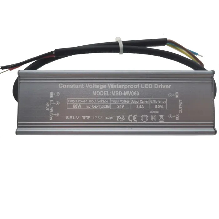 UL cUL FCC su geçirmez led güç kaynağı 12v 24V 500W 400W 300w 200w 150w 120w 100w 80w ip67 led sürücü