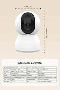 ホームセキュリティ用2MP 1080P HD屋内<span class=keywords><strong>PT</strong></span>ワイヤレスWiFiネットワーク煙検出監視カメラ