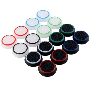 PS3 PS4PS5ゲームパッド用滑り止めシリコンアナロググリップキャップXbox360 XboxOneコントローラー用サムスティックサムスティックグリップケース - Product Image 1