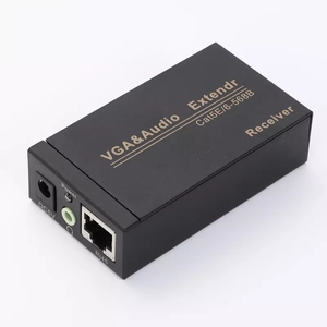 Hot Sale 300M VGA Extender to <strong>UTP</strong> Transmitter Sender Over Cat5/6 RJ45 Cable VGA Extender up to 300m with 3.5mm Audio Jack <strong>Input</strong> - Product Image 5
