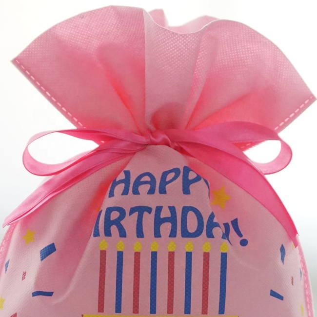 you gift bags birthday promotional drawstring non woven fabric